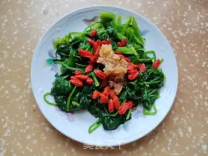 Make Spicy spinach step 4
