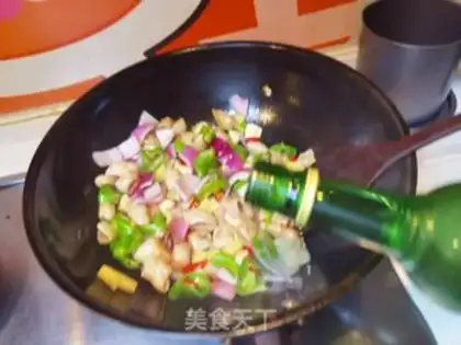 Make Chili fried intestines step 10