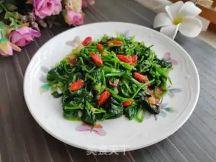Make Spicy spinach step 5