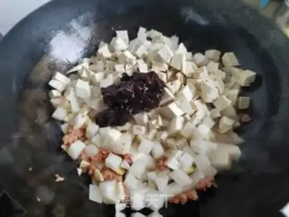 Make The meat and radish tofu step 6