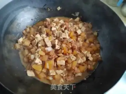 Make The meat and radish tofu step 8