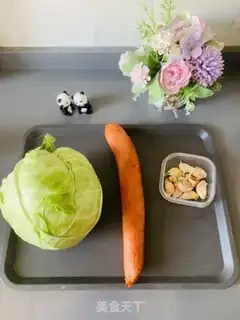 Make The ham hand tore the vegetables step 0