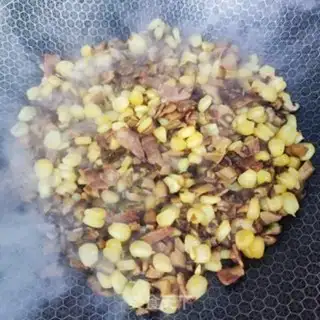 Make Frozen bacon rice step 9