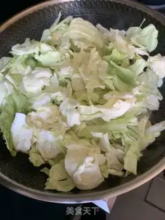 Make The ham hand tore the vegetables step 6