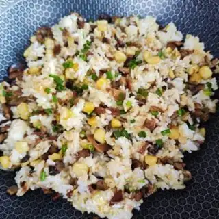 Make Frozen bacon rice step 10