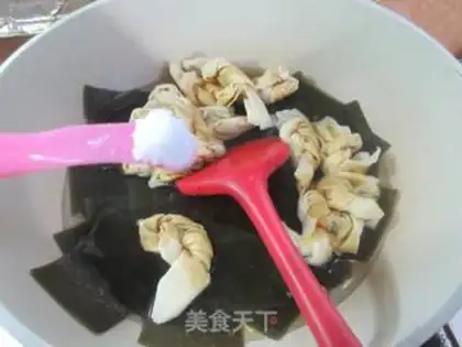 Make The sea belt burns the knots step 4
