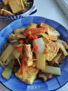 Make Shrimp skin tofu step 16