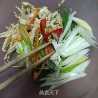 Make Fresh onion pepper with chicken step 5