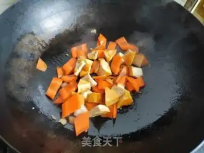 Make ♪ Carrot beans dry and blue ♪ step 3