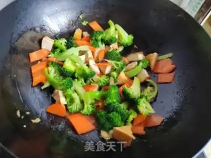 Make ♪ Carrot beans dry and blue ♪ step 4