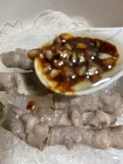 Make Garlic fan fat cow step 10