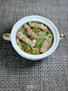 Make Garlic fan fat cow step 11