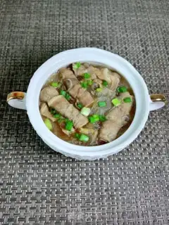 Make Garlic fan fat cow step 12