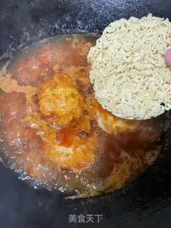 Make Tomato egg noodles step 9