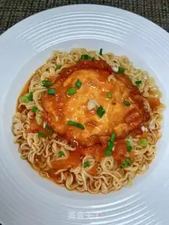 Make Tomato egg noodles step 12