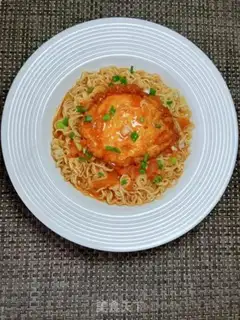 Make Tomato egg noodles step 13