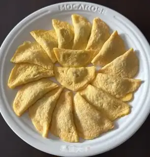 Make Gold egg dumplings step 17