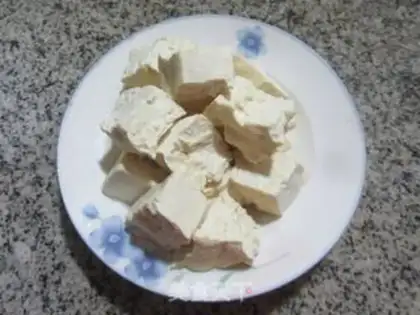 Make Live shrimp tofu step 1