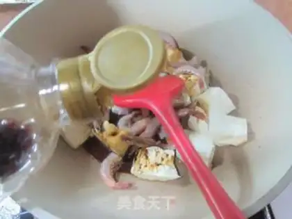 Make Live shrimp tofu step 5