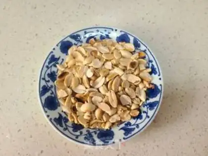 Make Peanut spinach step 3
