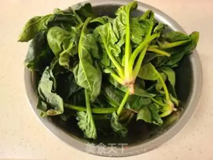 Make Peanut spinach step 4