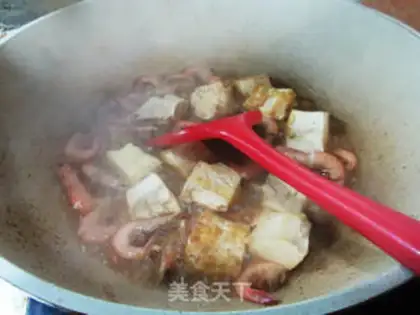 Make Live shrimp tofu step 9
