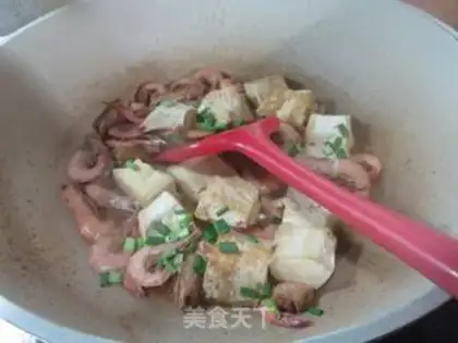 Make Live shrimp tofu step 10