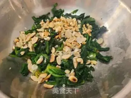 Make Peanut spinach step 9