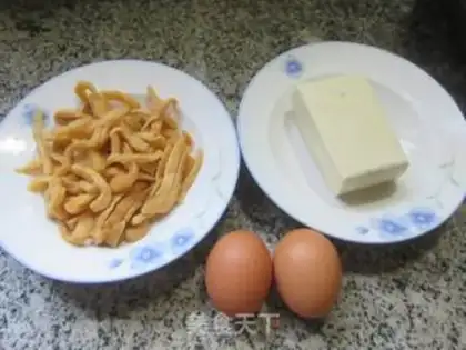 Make Roach-dried chicken tofu step 0