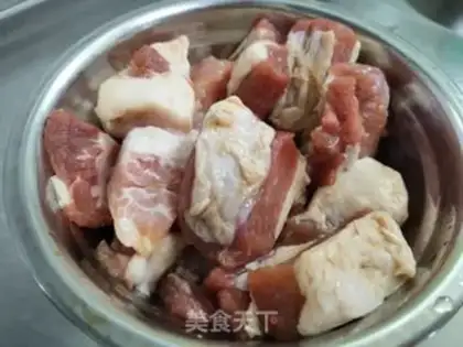 Make Potato red meat step 2