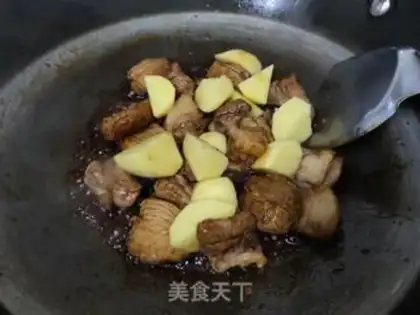 Make Potato red meat step 8