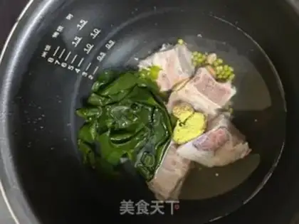 Make Green bean drum bone soup step 5