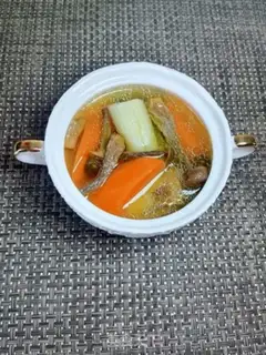 Make Chicken soup from the deer mushroom mountain step 11