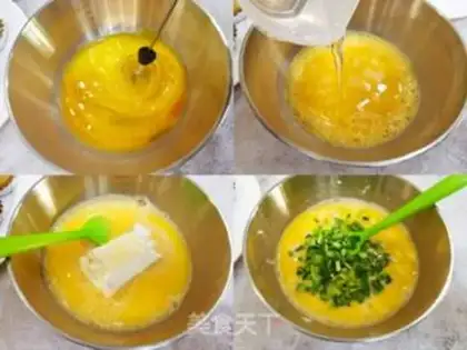 Make The pasta is pouring eggs step 2