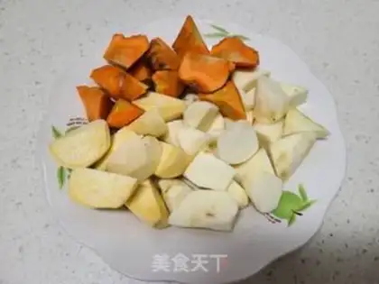 Make Chicken radish porridge step 0