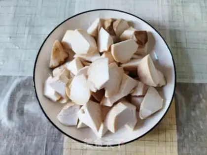 Make Red apricot mushroom step 1