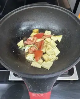 Make Tofu tomato spinach step 5