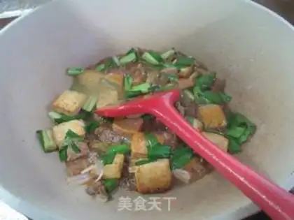 Make Garlic meat and tofu step 7