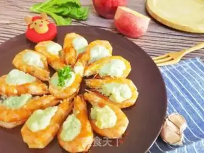 Make Apple garlic and shrimp step 5