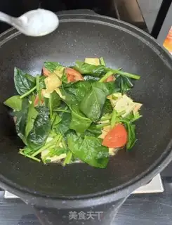 Make Tofu tomato spinach step 7