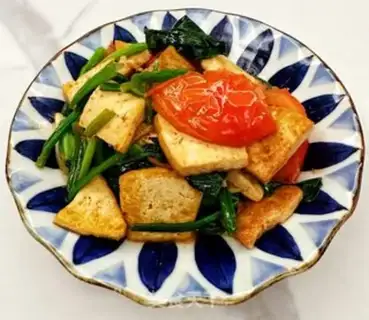 Make Tofu tomato spinach step 9