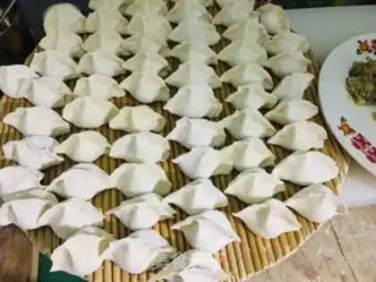 Make Big celery dumplings step 13