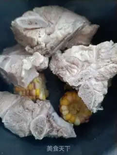 Make ♪ The pox corn stewed dragon bones ♪ step 5