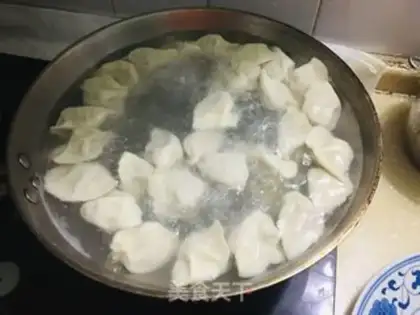 Make Big celery dumplings step 14
