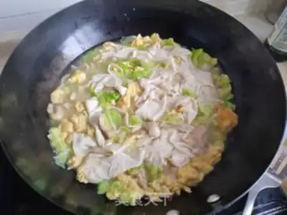 Make Egg gravy bean gravy soup step 7