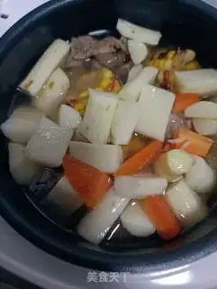 Make ♪ The pox corn stewed dragon bones ♪ step 16