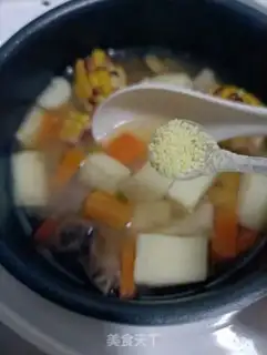 Make ♪ The pox corn stewed dragon bones ♪ step 18