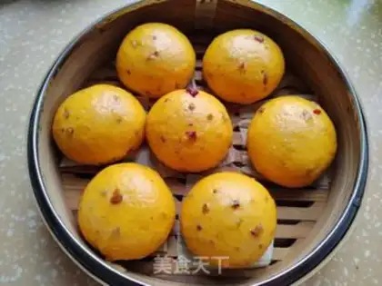 Make Red-tree pumpkin buns step 9