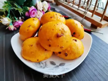Make Red-tree pumpkin buns step 10