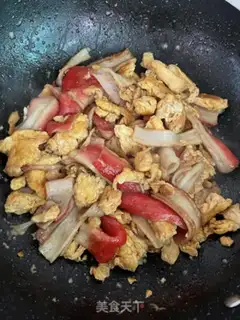 Make Crab willow fried eggs step 9